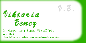 viktoria bencz business card